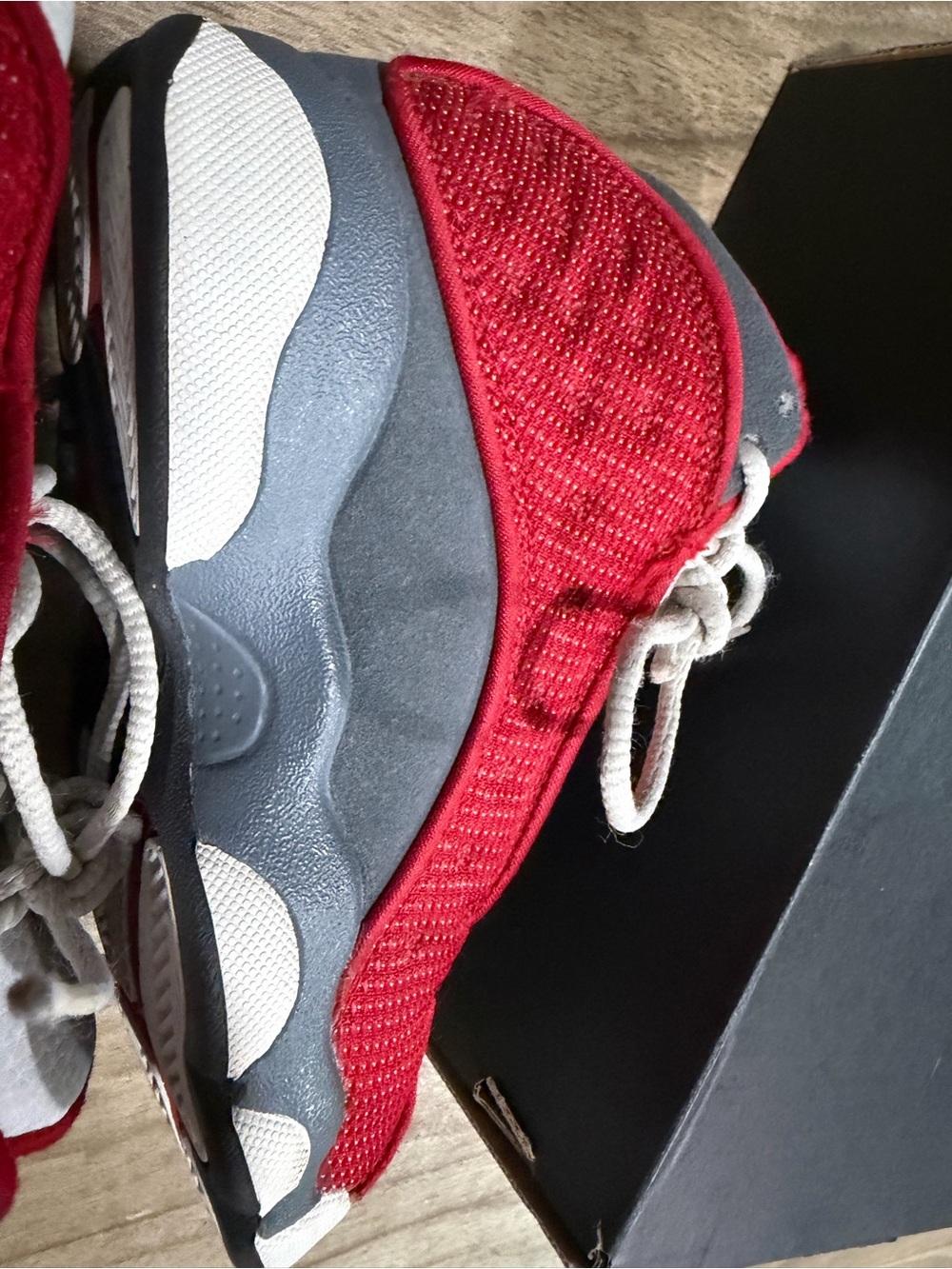Jordan 13 Retro Gym Red/Black-Flint Gray-White sneakers in US 11C - Picture 2 of 14